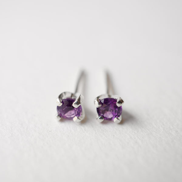 Aretes Amatistas -  Plata 925